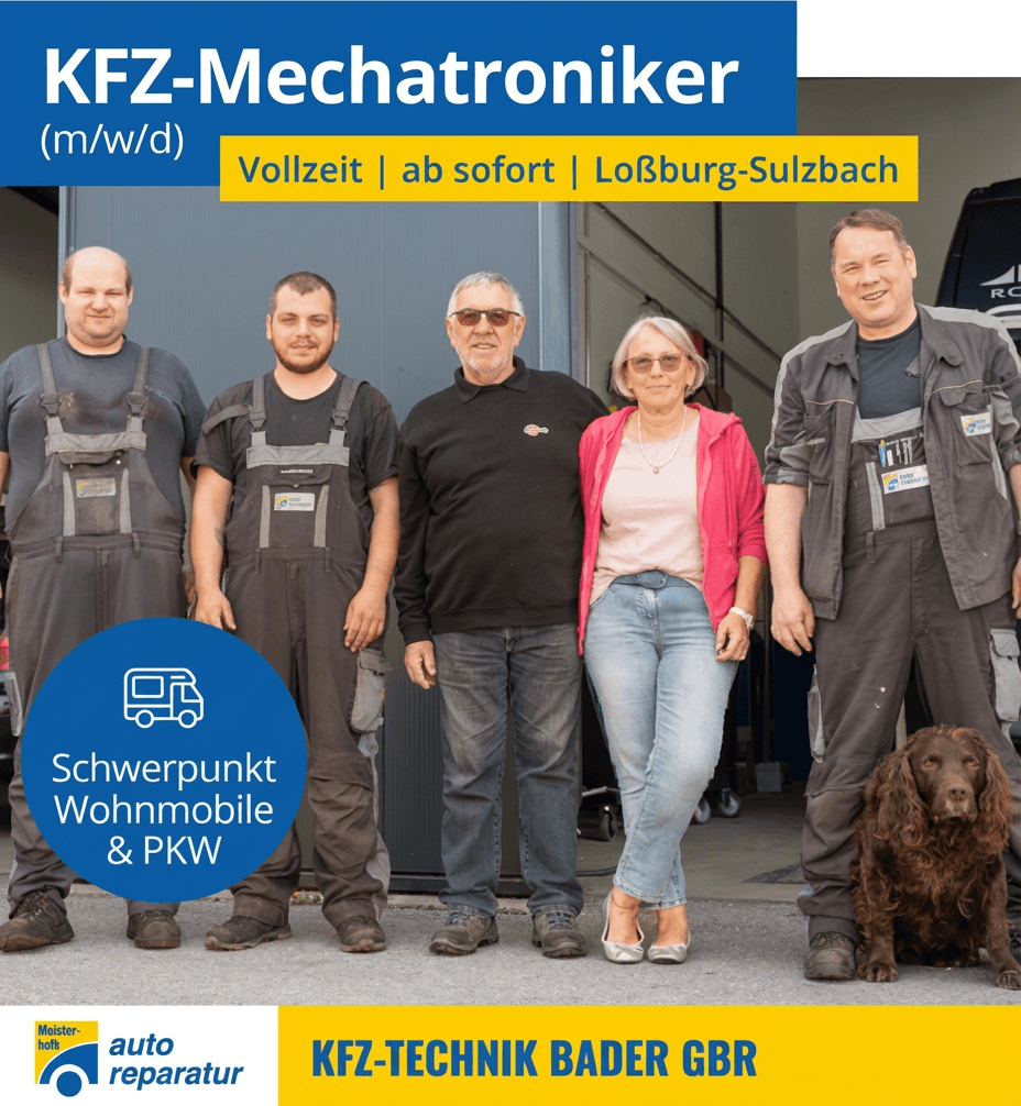 Kfz-Technik Bader sucht nach Kfz-Mechatroniker Bild: Kfz-Technik Bader sucht nach Kfz-Mechatroniker